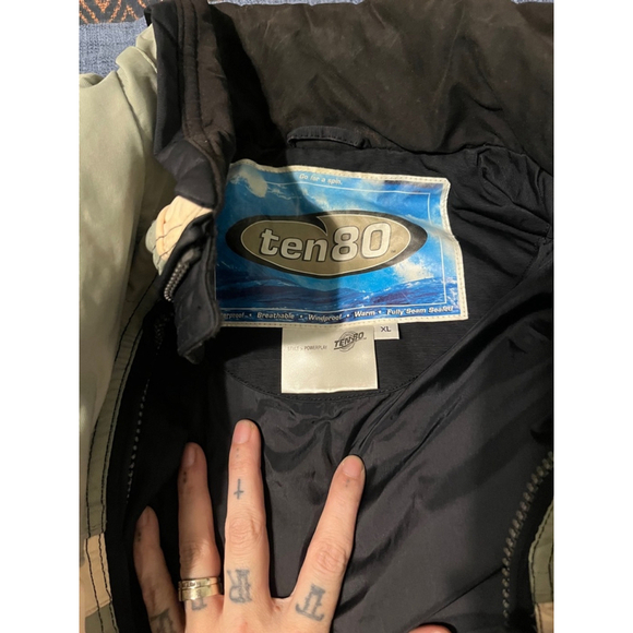 Men's Ten80 Black & Gray Jacket XL - Picture 4 of 4